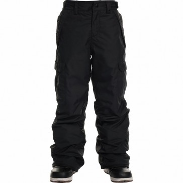 686 - Boy's Infinity Insulated Cargo Black Pant