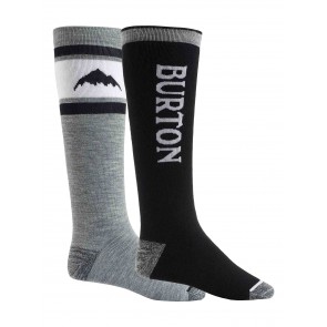 Burton - Men's Weekend Midweight Socks (2 Pack) - True Black