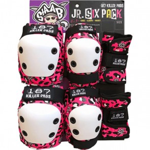187 Killer Pads - Junior 6 Pack Staab Pink