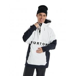 Burton - Men's Frostner 2L Anorak Jacket - Stout White/True Black