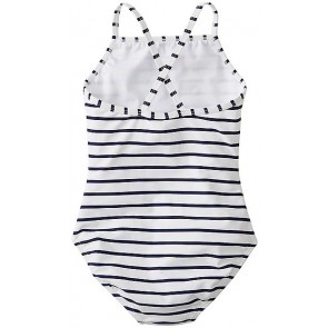 Hanna Anderson - Crossback One Piece White/Navy