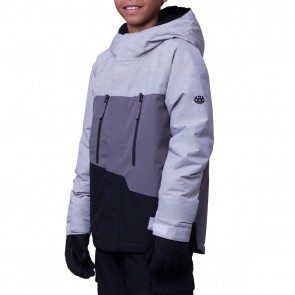 686 - Geo Insulated Jacket White Heather Colorblock - Boy's