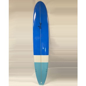 Doyle - 9'6" Fiberglass Blue/White/Sky Blue Surfboard