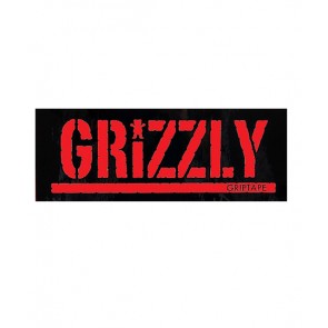 Grizzly - Red Grizzly Grip Tape Sticker