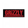 Grizzly - Red Grizzly Grip Tape Sticker
